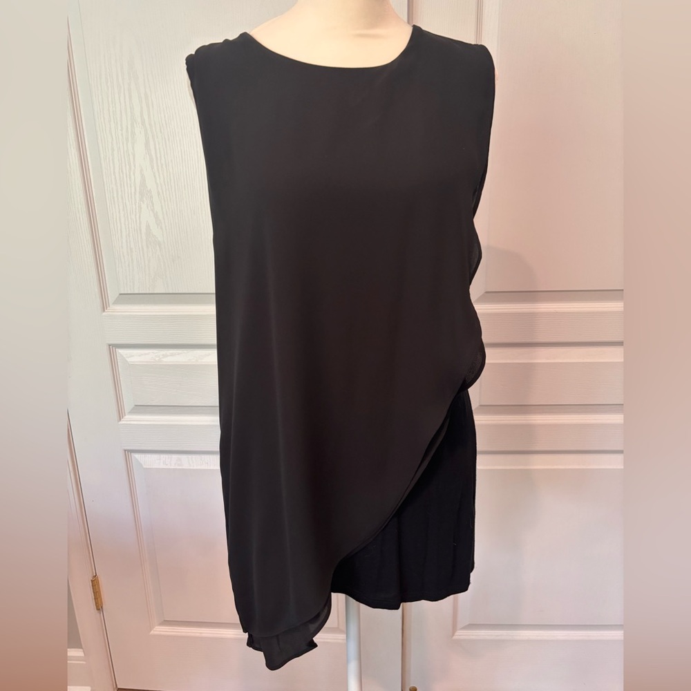 White House Black Market asymmetrical dress tank top.